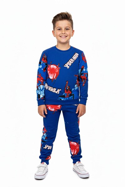 NEWKİDS Printed 2 Yarn Ribbed Cotton Boy's Suit