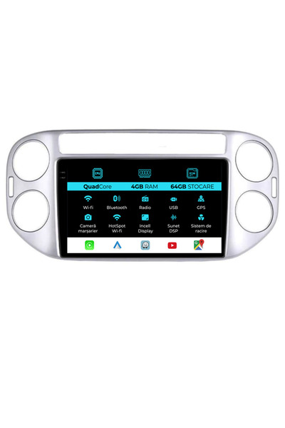 NavStore Navigatie Dedicata Volkswagen Tiguan (2006-2016),QuadCore, 9Inch, 4G...