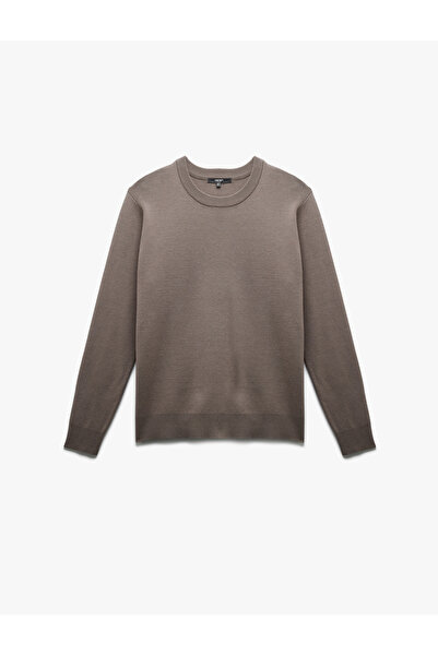 Koton Μακρυμάνικο Πλεκτό Πουλόβερ με λαιμόκοψη