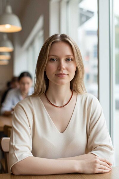 The Magıc of Healıng Kırmızı Akik Kadın Kolye 3 mm | Minimalist Kolye