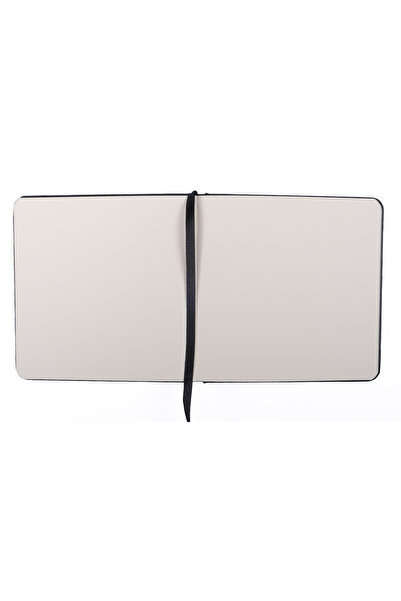 BBACK Caiet de schițe pentru colecție de artă 140 gr. Hârtie fără linii Ivory 12x12cm 80yp. Caiet cu copertă rigidă neagră