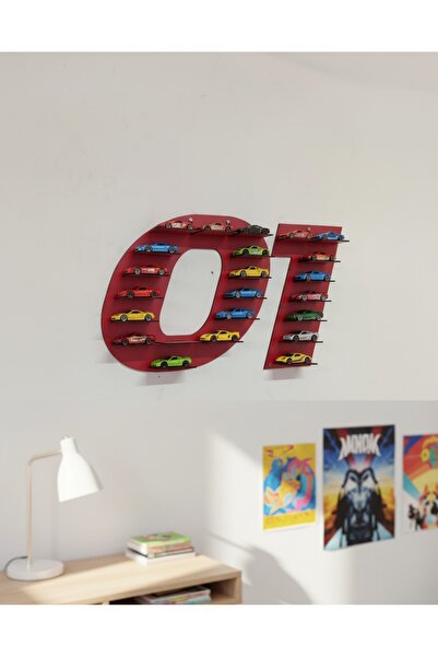 TOTTERİQ 01 Adana Plaque Wooden Car Collection Shelf