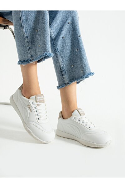 ALEMDAR AYAKKABI Pantofi ortopedici albi pentru femei VİRTZ