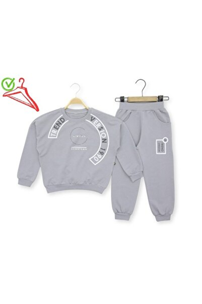 Atabay Kids Atabay 366-10-25 Men's Set Trend Version Printed Age 2/5