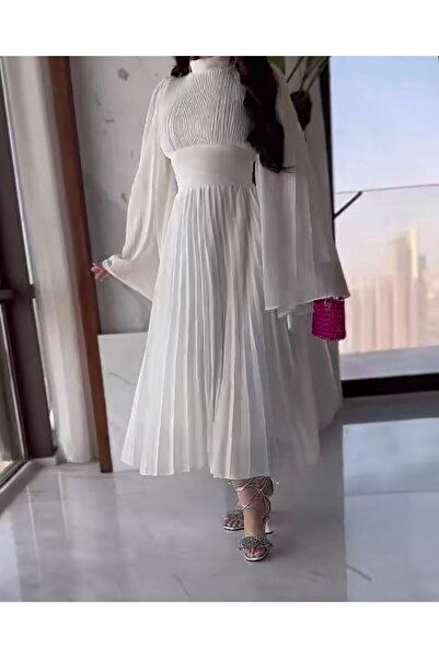 Generic White chiffon dress