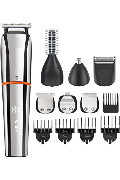 Jiffy Hair Trimmers,Beard Trimmer,6 in 1 Kit Electric Cordless Nose Trimmer Mens Grooming Trimmer