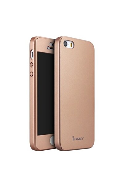 SOHO Θήκη IPAKY Full Cover 360° για Apple iPhone 5/5S/SE - Ροζ Χρυσό + Δωρεάν...