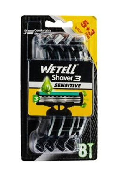 WETELL Wetell Men's Blades for Sensitive Skin 5+3 Free (8 blades)