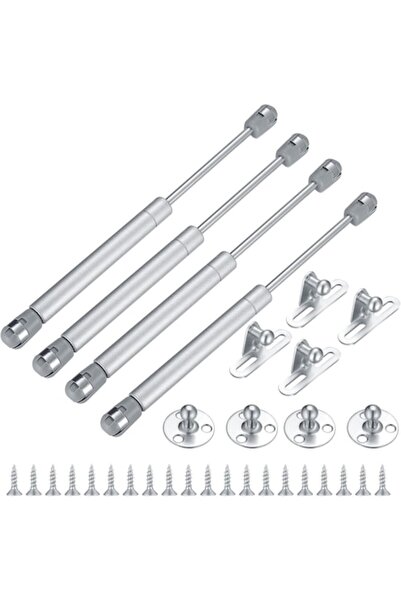 Mmgoqqt Set of 4 hydraulic hinges, Mmgoqqt, Steel, 235 mm, Silver