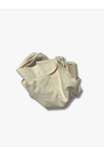 Yiğit Kumaş Cream Thin Ribbed Fabric, Piece 85X170 cm