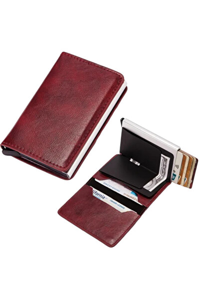 OEM Premium Card Wallet, Trifold with RFID Blocking - Red