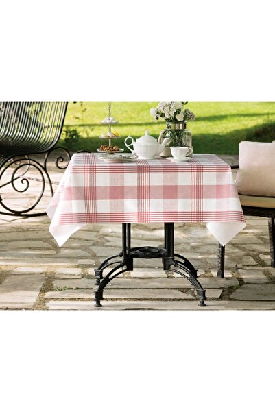 Madame Coco Majori Wipeable Tablecloth - Red - 140x140 Cm