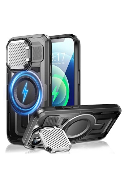 SOFAL Carcasă pentru iPhone 12 / iPhone 12 Pro, Z75, Policarbonat, Negru