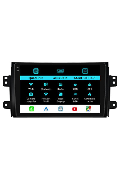 NavStore Dedicated Navigation Suzuki SX4 (2006-2012), QuadCore, 9Inch 4Gb Ram, 64Gb Storage, Carplay