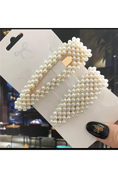 AresTokaAksesuar Γυναικεία αγκράφα με πέρλες, 2 τεμάχια