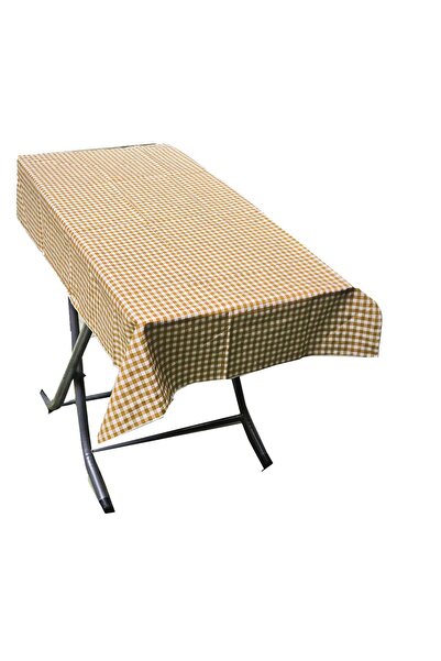Exve Exclusive Гірчичний класичний візерунок у клітинку Бавовняна тканина Екологічна наметна скатертина для кемпінгу 150 x 100 см