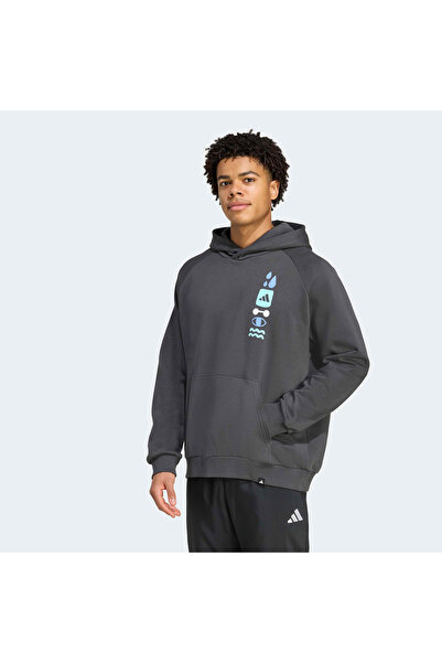 adidas Power Graphic Men's Gray Training Sweatshirt