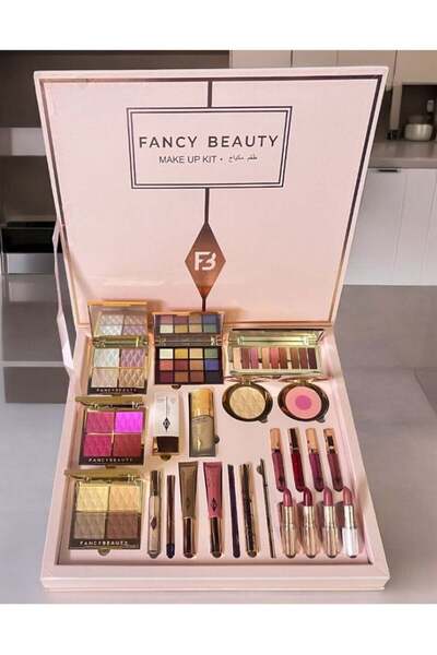 FANCY BEAUTY مجموعة مكياج كاملة جديدة من فينسي بيوتي - ٢٤ قطعة من الجمال والأناقة