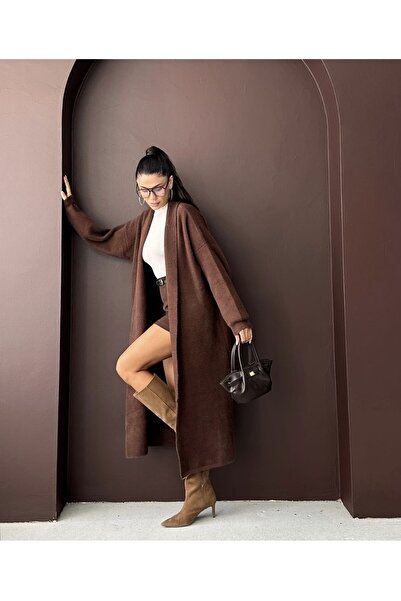 salome butik Bearded Long Cardigan