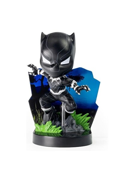 Marvel Marvel figurine, Black Panther with sticker and decorative background Superama, Mix & Match, Height 10cm