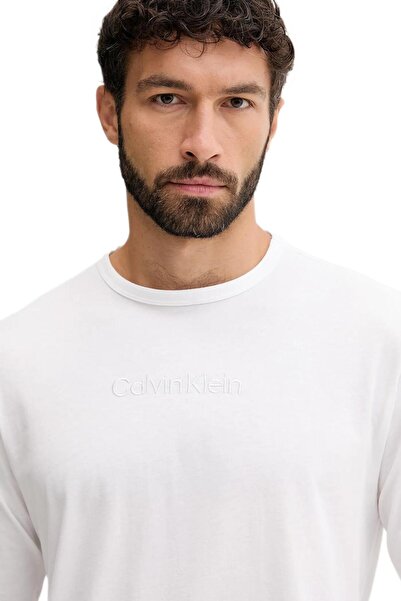 Calvin Klein Jakarlı Logolu % 100 Pamuk Relaxed Fit Pijama Takımı LV00NM295333E Erkek PİJAMA TAKIMI