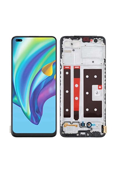 Genos Oppo Reno 4 Lite TFT ile Uyumlu Lcd Ekran Dokunmatik Çıtalı Cph2125 (Pa...