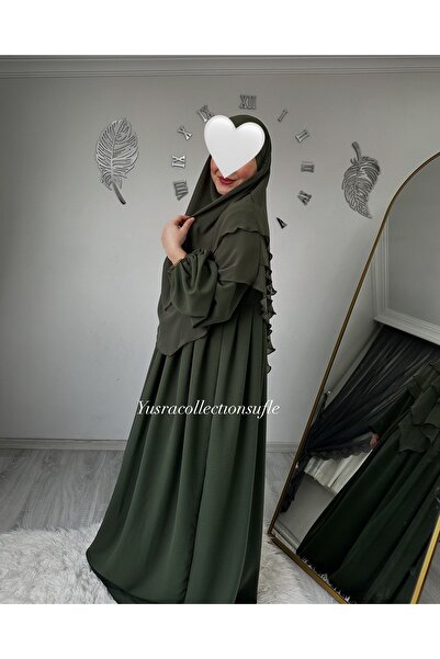 Yüsra Collection Ayrobin Elbise Ve Kısa Sufle 2’li Takım