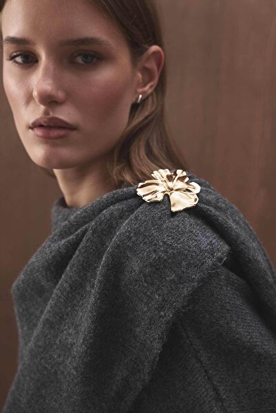 Hooopstore Metal Yonca Gold Broş