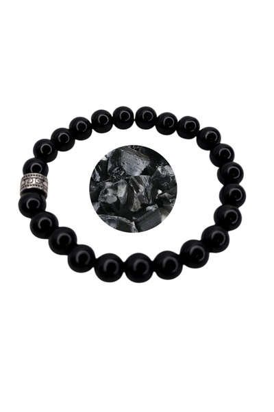 Smyrna Onyx Natural Stone Bracelet, Certified Natural Stone, Adjustable Unise...