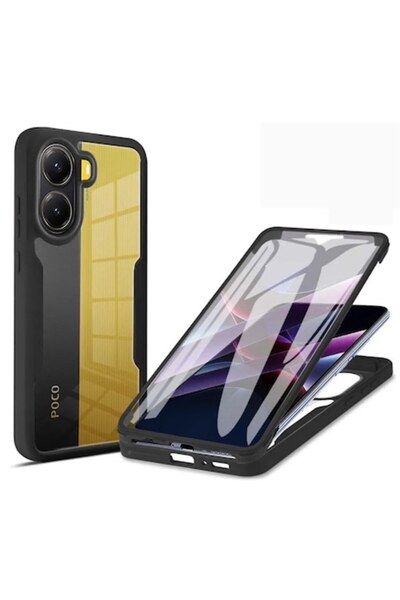 SOFAL Husa pentru Xiaomi Poco X7 Pro + Folie, Z99, Policarbonat, Black