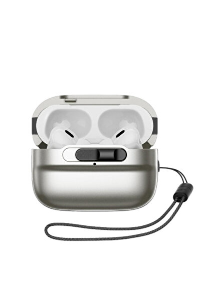 Bibilel Case for Apple AirPods Pro 1/2, Q168, Titanium