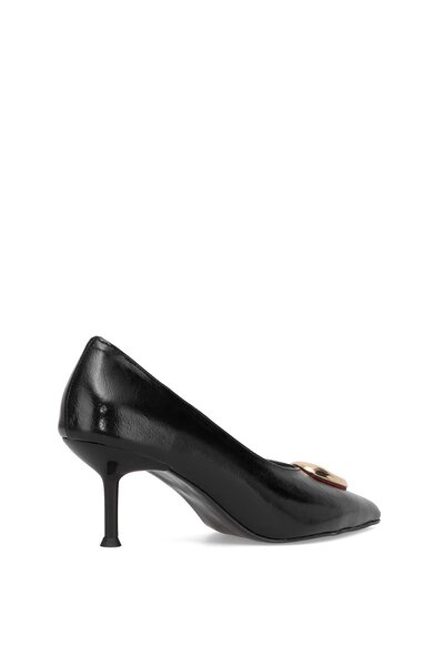 Ayakkabı Fuarı Elit Pm486 K217 Women's Classic Heeled Shoes Black