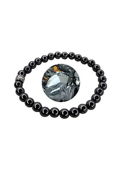 Smyrna Hematite Natural Stone Bracelet, Certified Natural Stone, Adjustable U...