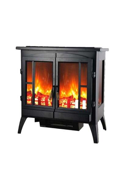 GVC PRO Electric Heater with LED Lighting and Remote Control 2000 W GVCHT-215 Black