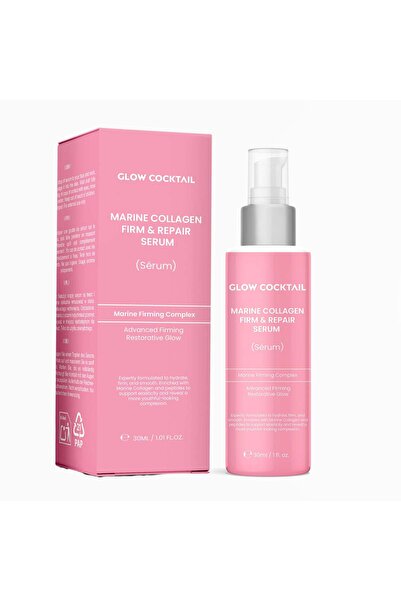 GlowCocktail London Ser ferm și reparator cu colagen marin 30 ml