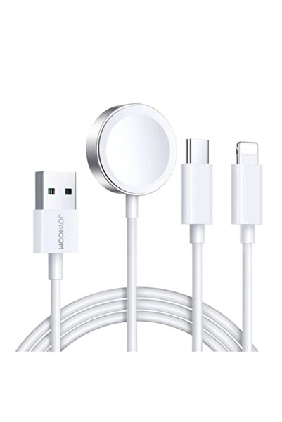 Joyroom Безжично зарядно за Apple Watch, USB/Type-C/Lightning, 3.5W, 1.2 м - ...