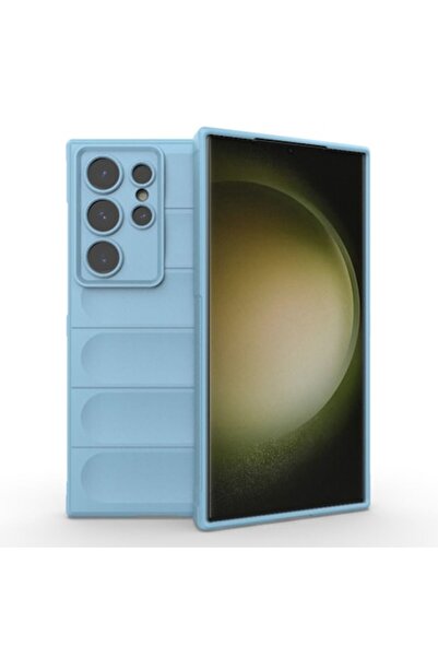 SOFAL Carcasă pentru Samsung Galaxy S23 Ultra, H118, Poliuretan, Albastră