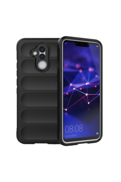 SOFAL Husă de telefon pentru Huawei Mate 20 Lite (P244), poliuretan, neagră
