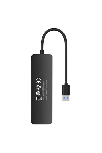 Baseus Hub USB 4x USB 3.0, 5Gbps, 1m, O29, Negru