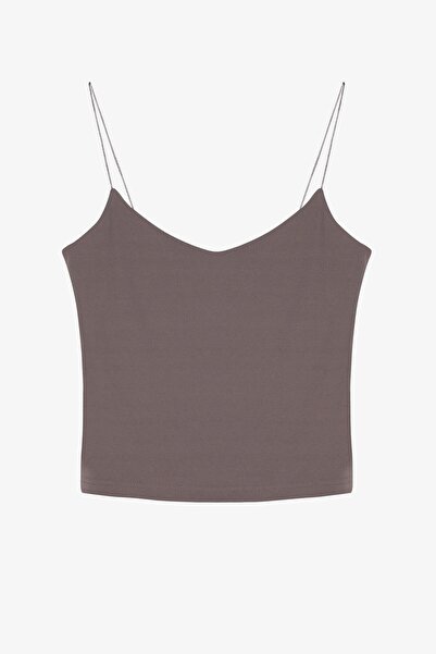 Quzu Strappy Blouse Anthracite