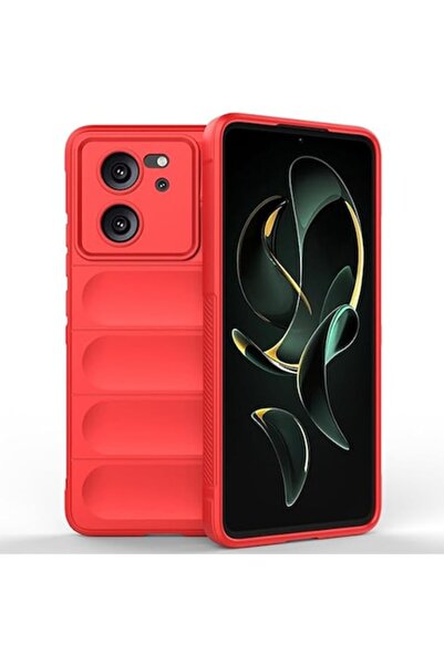 SOFAL Husă pentru Xiaomi 13T/13T Pro, H151, Poliuretan, Roșu