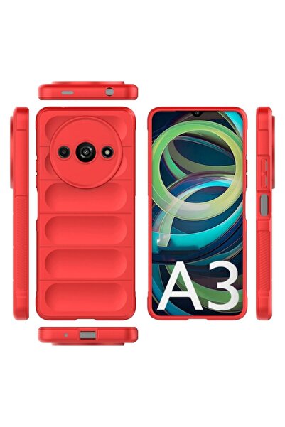 SOFAL Phone case for Xiaomi Redmi A3 (H196), Polyurethane, Red