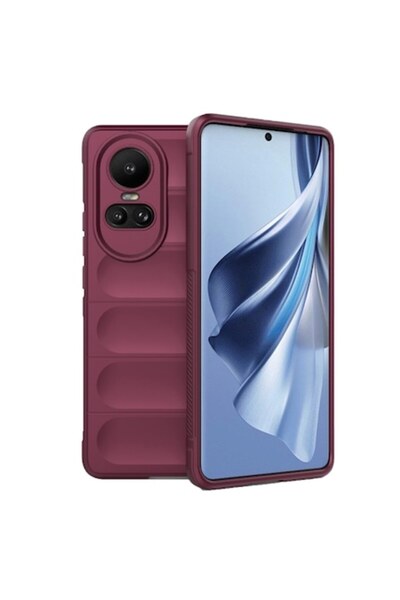 SOFA Husă de telefon pentru Oppo Reno10/Reno10 Pro, P251, poliuretan, bordeaux