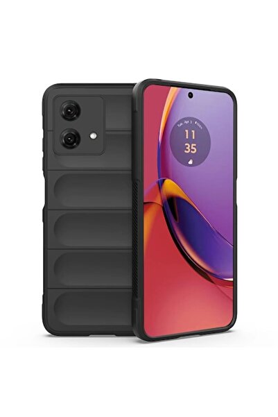 SOFAL Θήκη για Motorola Moto G84 / P418, Πολυουρεθάνη, Μαύρη