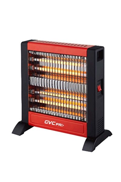 GVC PRO Halogen Tube Heater 1000W / 800W GVCHT-1209 - Red & Black