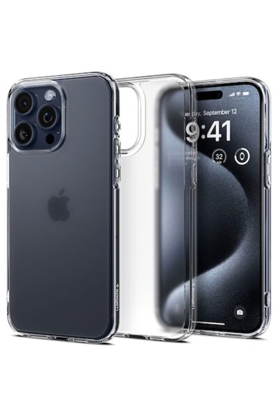 SOFAL Carcasă din silicon transparentă, cu aspect de îngheț, pentru iPhone 15...