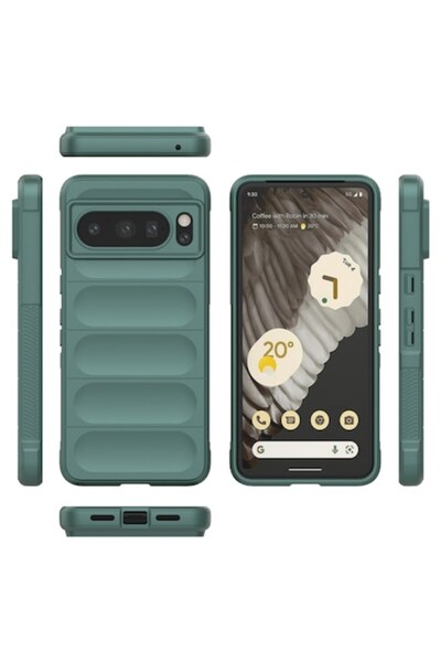 SOFAL Θήκη τηλεφώνου για Google Pixel 8 Pro (P332), πολυουρεθάνη, πράσινη