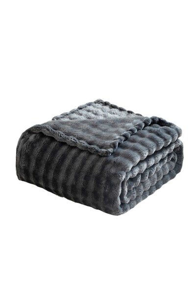OEM Bubble blanket, VisLarsc, Microfiber, 150x200cm, Dark gray