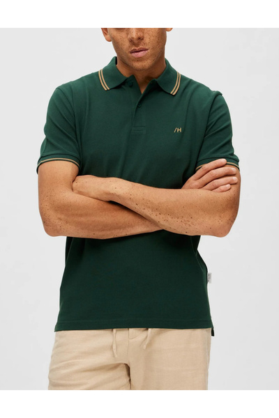 SELECTED Selected polo shirt, green