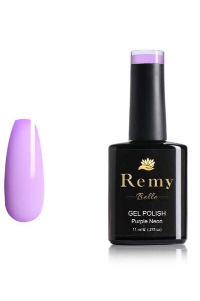 Remy Belle طلاء جل ١١ مل - نيون بنفسجي، يدوم طويلًا، مقاوم للتشقق